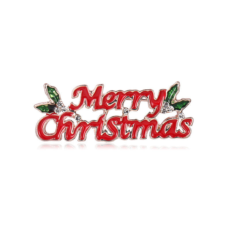 Decorative 'Merry Christmas' sign with red text and green leaves on a white background
