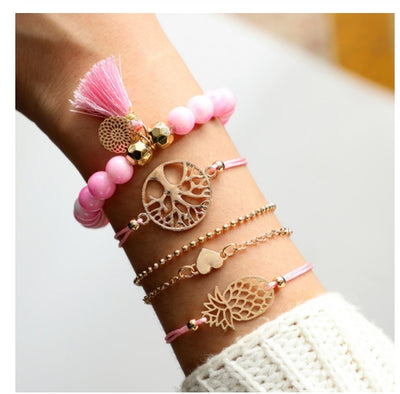 ✨ Layered Boho Beaded Bracelet Stacks — 3–6 Piece Sets
