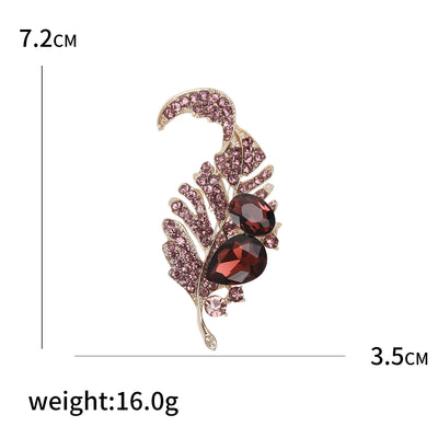 Jewelry item with gemstones and measurements on a white background