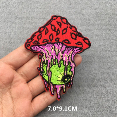 ☠️ Punk Iron-On Embroidered Patch – DIY Appliqué for Jackets, Jeans, Bags & Hats (Single)