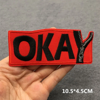 ☠️ Punk Iron-On Embroidered Patch – DIY Appliqué for Jackets, Jeans, Bags & Hats (Single)