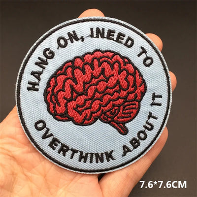 ☠️ Punk Iron-On Embroidered Patch – DIY Appliqué for Jackets, Jeans, Bags & Hats (Single)