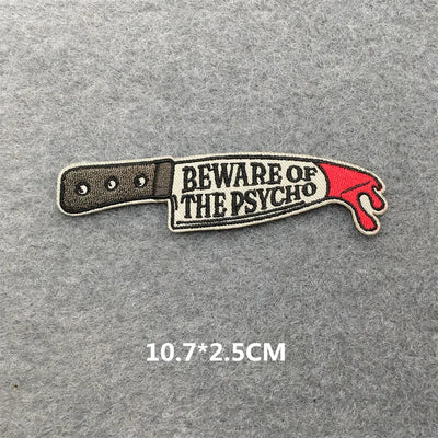 ☠️ Punk Iron-On Embroidered Patch – DIY Appliqué for Jackets, Jeans, Bags & Hats (Single)
